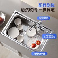 箭牌 高端304不锈钢厨房水槽洗菜盆洗碗槽大单槽 拉丝防刮耐磨款 59*43cm