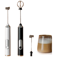 述屋说打奶泡器咖啡打泡器奶泡打发器 搅拌棒打发器打蛋器不锈钢双头 【精钢动力|双头可换】双头