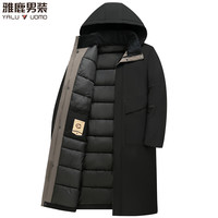 雅鹿男装 男士户外棉衣 大码商务休闲加厚防风保暖冬季外套