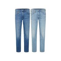 Levi's李维斯24春季502经典男士牛仔裤复古磨白时尚质感有型 中蓝色 28 32
