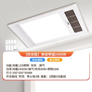 雷士 照明浴霸灯嵌入式2400W双旦限时优惠价