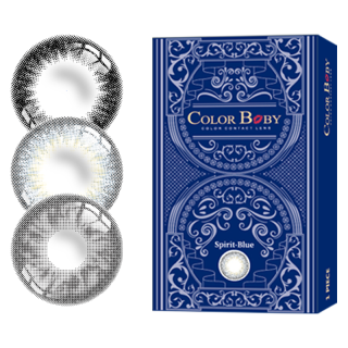 Color Baby韩国美瞳半年抛2片1300高度数14.5大直径自然百搭隐形眼镜 Dolphin-Black【2片装】 100度