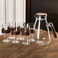 Delisoga 玻璃杯套装家用客厅耐高温茶杯水杯大容量办公室待客透明喝水杯子