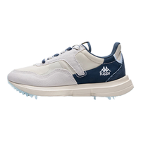 KAPPA卡帕男鞋运动跑步鞋子男2024春季轻便软底休闲鞋厚底老爹鞋 冬日白/月灰色/午夜蓝 41