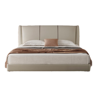 CBD门店同款 如意 现代简约齐边经典撞色皮床() 灰羽白TP08 180*200cm
