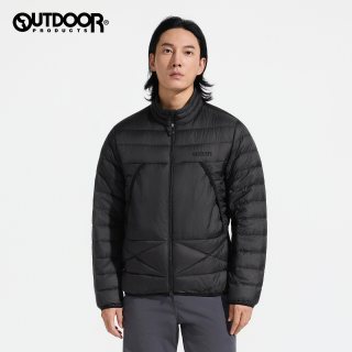 outdoor products秋冬95鹅绒立领排骨羽绒服男保暖内胆日系风 XL