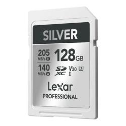 雷克沙 官旗128g闪存卡v30sd卡佳能富士高速相机内存存储卡SILVER