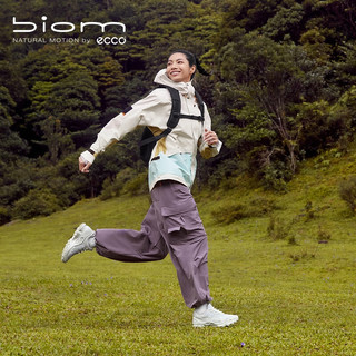 爱步（ECCO）BIOM运动鞋女 经典百搭时尚潮流厚底老爹鞋 健步C踪迹803253 白色80325360955 35