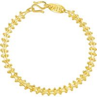 Chow Sang Sang 周生生 21001B 鱼骨足金手链 17cm 9.15g