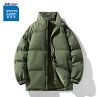 真维斯（Jeanswest）棉服男女同款冬季保暖棉衣2025新款加厚百搭棉袄情侣款面包服外套 卡其色 纯色 L