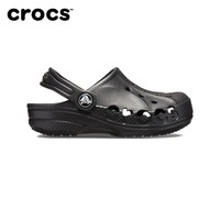 Crocs卡骆驰贝雅儿童洞洞鞋童鞋拖鞋男童女童沙滩鞋凉鞋|207013 黑色-001 31码