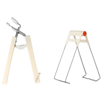 BAIJIE 碗夹防烫夹取碗夹取盘夹提盘器防滑家用防烫手套厨房夹子夹碗器 杏色升级款