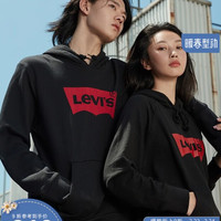 PLUS会员：Levi's LOGO印花连帽卫衣