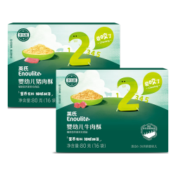 英氏 3倍铁吸收 婴幼儿辅食肉酥  2阶牛肉酥+猪肉酥 其他 160g