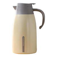 富光 灵光大容量家用保温水壶大容量316不锈钢家用暖水壶保温热水瓶 2000ML 雅典灰