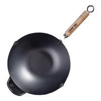 吉川(YOSHIKAWA)日本COOK-PAL錬高纯铁窒化氮化铁锅 30cm 炒锅无涂层炒锅不易粘锅 燃气电磁炉通用 COOK-PAL 炒锅 30cm