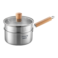 Joyoung 九阳 奶锅 316L不锈钢 18cm 带蒸格