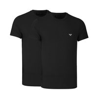 EMPORIO ARMANI 男士夏季时尚休闲2件装短袖T恤网球穿搭男装修身