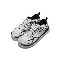 皓顿（HAUT TON）潮牌男款网面透气休闲鞋夏季2024轻便防滑运动鞋男士男鞋子 黑白色 42 适合运动鞋43码