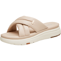 Bata外穿拖鞋女2024夏季商场羊皮百搭厚底休闲凉拖鞋AYL05 浅杏 37