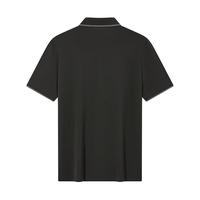 柒牌polo衫男短袖轻商务休闲男士纯色轻薄透气【3A抗菌2A防螨】 黑色(20款) 185/2xl