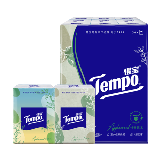 Tempo 得宝 手帕纸 4层*7张*36包 苹果木味