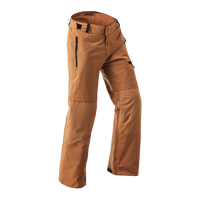 迪卡侬 冬季户外运动滑雪裤男雪裤单板成人防水男双板SNB500 高冷深棕