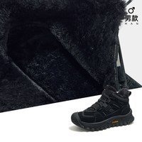骆驼女鞋2025冬季户外加绒保暖棉鞋户外徒步登山鞋厚底短靴子 40