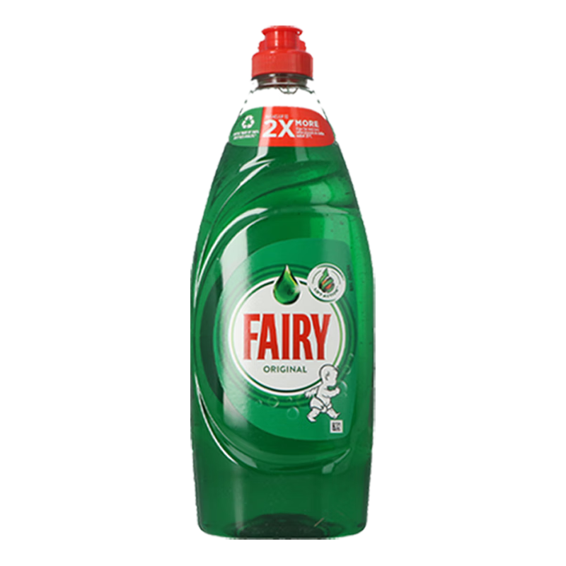fairy食品级浓缩洗洁精洗碗液不伤手家用餐具果蔬洗涤剂 原味654ml
