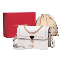 CAMILA KSENIA CK轻奢包包女包单肩包女士斜挎包520 米白色 CK-520礼盒装 米白色-CK轻奢礼盒装