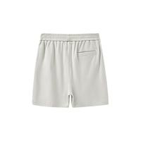 YeeHoO英氏儿童裤子春夏柔软透气休闲裤男童短裤纯棉时尚2024裤子 灰白色 110cm