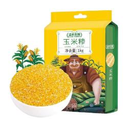 盖亚农场 玉米糁1kg五谷杂粮粘黏东北玉米渣碴子粥粗粮搭小米大米