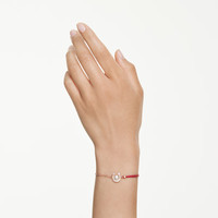 施华洛世奇（SWAROVSKI）SYMBOLICA施家“红”运马蹄手链女女骐骥红5736976
