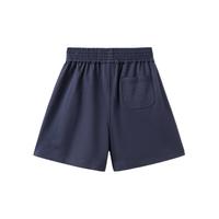 亚瑟士（asics）童装2024年儿童夏季轻薄柔软运动休闲棉质短裤332241104044 50藏青色 165