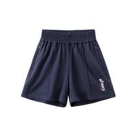 亚瑟士（asics）童装2024年儿童夏季轻薄柔软运动休闲棉质短裤332241104044 50藏青色