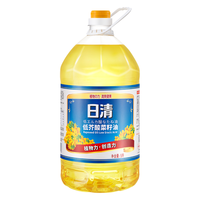 日清食品 NISSIN日清 低芥酸菜籽油 5L 食用油非转基因大桶芥花籽油少油烟炒菜耐煎炸