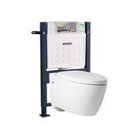 科勒(KOHLER)家用壁挂式马桶挂墙坐便器水箱墙排直冲马桶 K-25446(一级水效)