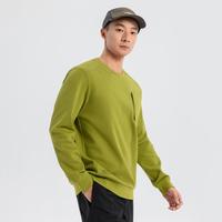 特步 圆领卫衣男秋季保暖套头卫衣百搭时尚户外男运动卫衣