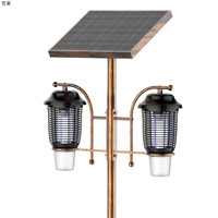 户外LED太阳能灭蚊灯太阳能户外防水电击式灭蚊灯