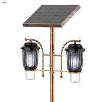 户外LED太阳能灭蚊灯太阳能户外防水电击式灭蚊灯