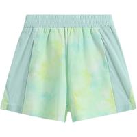 英氏（YEEHOO）女童运动短裤儿童裤子夏季薄款防嗮速干透气中大童装洋气夏装 跑步撞色短裤海沫绿 140
