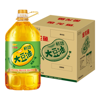 88VIP：金龙鱼 精炼一级大豆油5L*4桶非转基因 食用油
