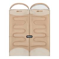 探险者（TANXIANZHE）睡袋户外隔脏睡袋成人加厚露营睡袋秋冬防寒可拼接双人四季通用3.4KG连帽双人睡袋+双人充气垫