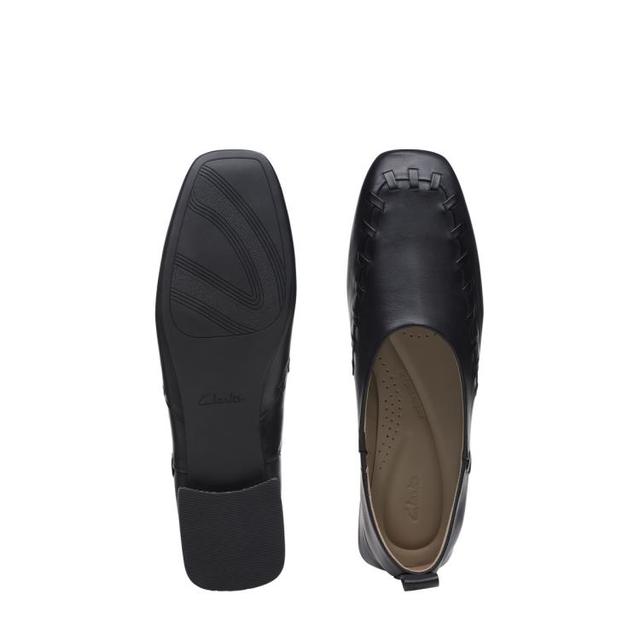 Clarks 轻舞系列女鞋方头编织一脚套复古懒人鞋舒适方跟单鞋