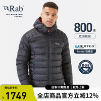 Rab Electron Pro 男子运动羽绒服 QDN-85 碳黑色 M