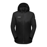 猛犸象(MAMMUT)Ultimate VII男女防风防水经典连帽软壳上衣 1011-01810女款0001-黑色 S
