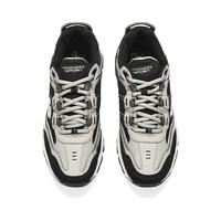 斯凯奇（Skechers）男鞋冬季复古时尚潮流百搭运动舒适鞋厚底增高老爹鞋休闲鞋237067 木炭色/黑色/CCBK 42