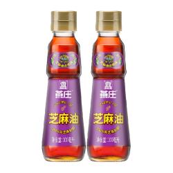 燕庄 头道初榨芝麻香油 100mL*2瓶