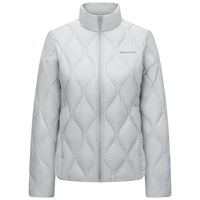 波司登 2590鹅绒轻薄羽绒服女短款菱格纹立领保暖内胆外套B250131024 奶油米7794-奶油欧包 M