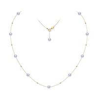 阮仕（Ruan'S）RUANS阮仕 18k金满天星淡水珍珠项链 珍珠锁骨链女 繁星